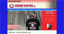 Desktop Screenshot of cousinoelectric.com